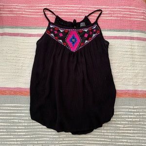 Papermoon for Stitch Fix Black Embroidered Top